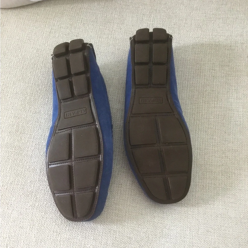 Alfani Blue Suede Loafers with Horsebit Detail - Picture 3 of 6